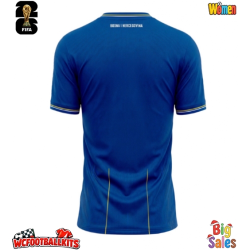 Bosnia and Herzegovina Replica Away Stadium Shirt for Women World Cup 2026 Short Sleeve